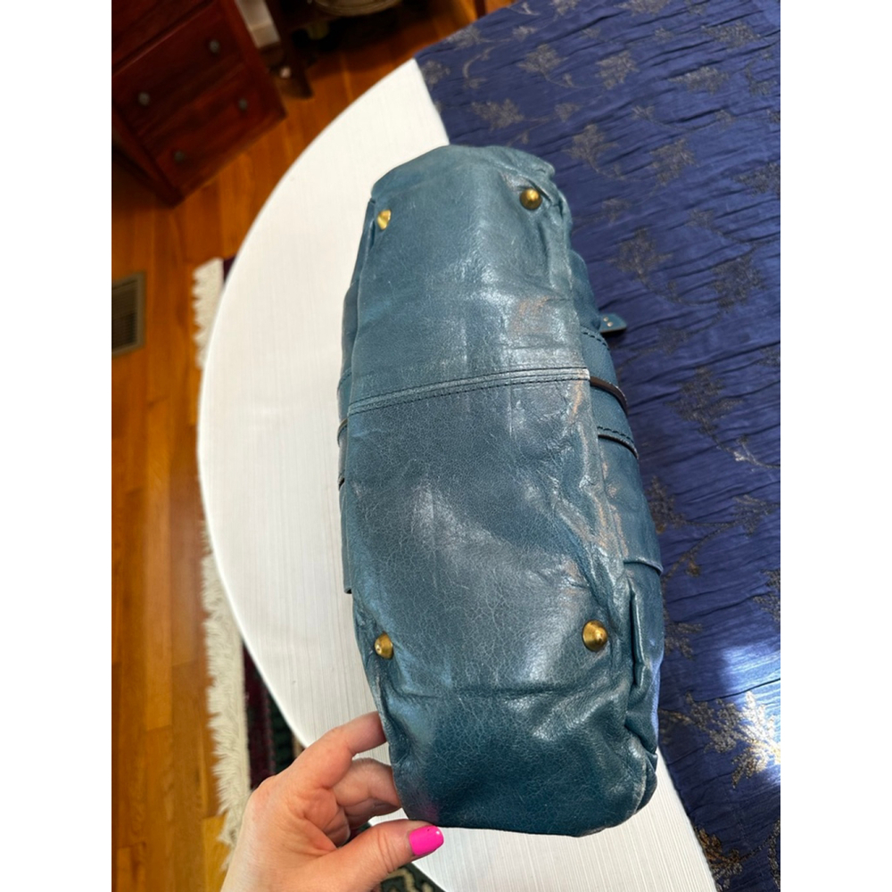 Chloé Blue Leather Heloise Shoulder Bag - Picture 7 of 16